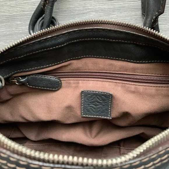 LOEWE Leather Logo Embossed Hobo - Picture 14 of 16